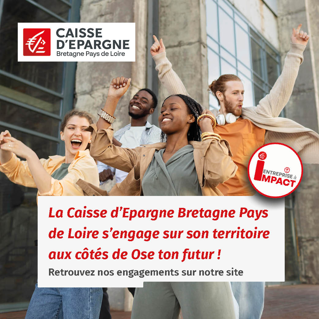 Groupe de jeunes personnes qui sont heureux - Partenariat Ose Ton Futur Caisse Epargne