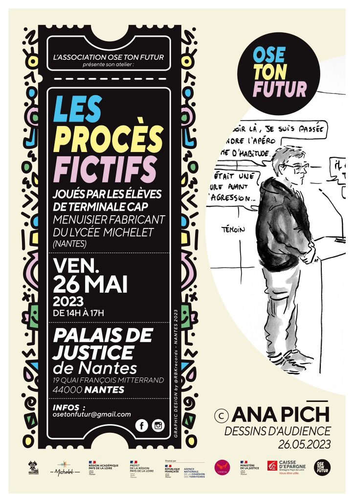 Affiche de l'événement "Procès Fictif" organisé par Ose Ton Futur le 26 mai 2023