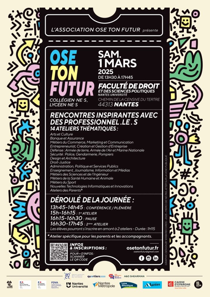 Ose Ton Futur - Affiche de l'évènement du 1er mars 2024 - Verso